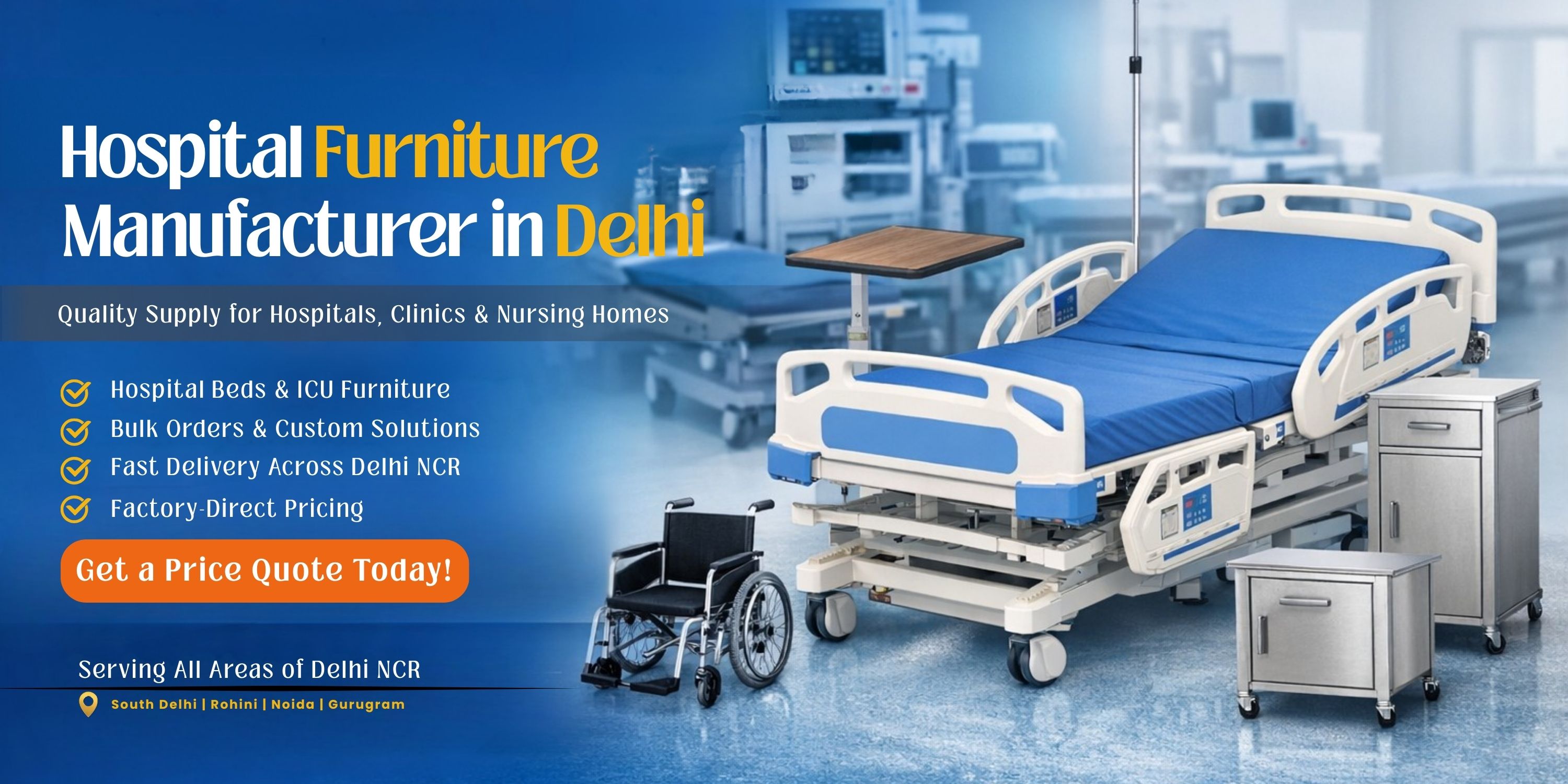 hospital furniture manufacturer in Delhi