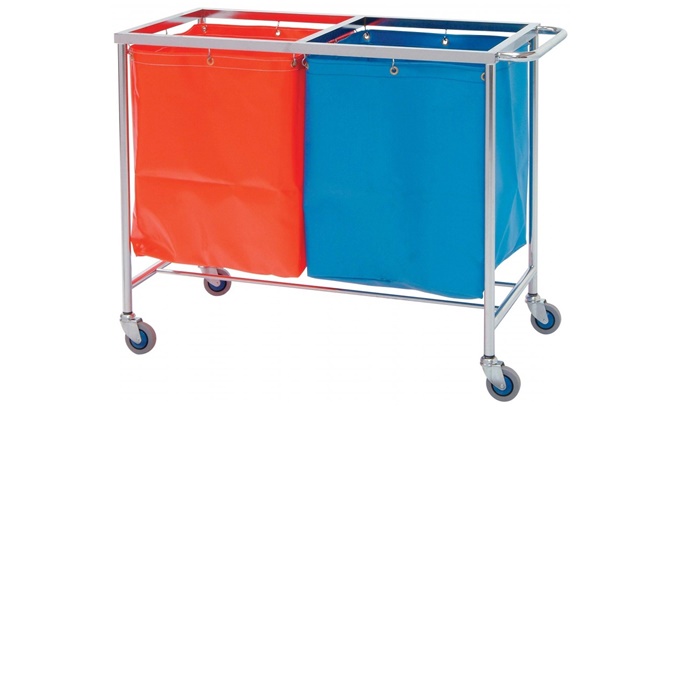 Solid Linen Trolley with Canvas Bag